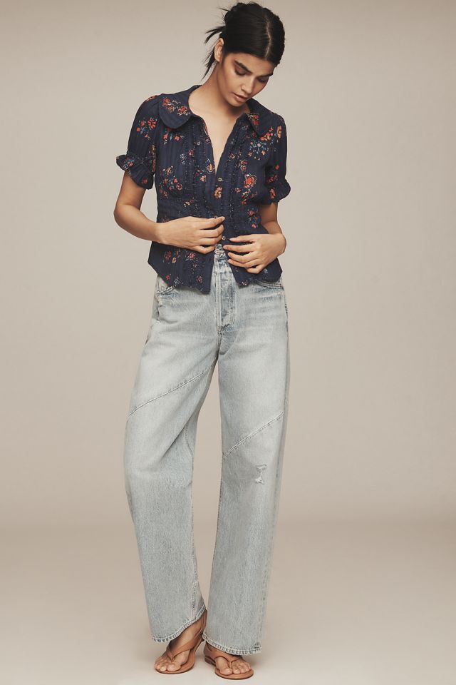 The Keira Tuxedo-Front Blouse by Pilcro #2