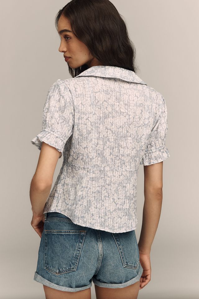 Pilcro Keira Waisted Tuxedo Blouse #2