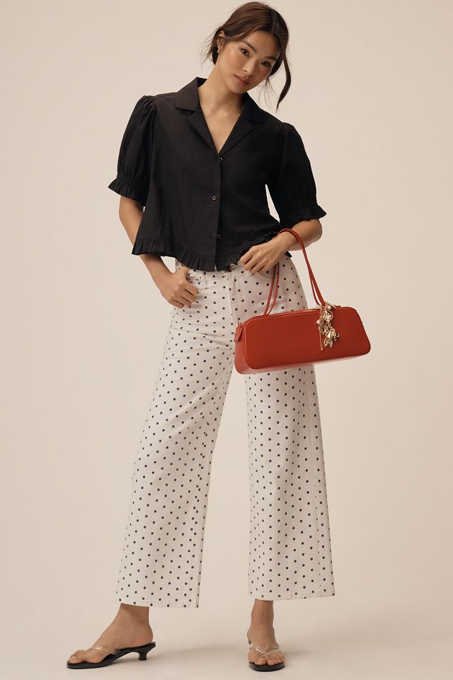 Maeve Short-Sleeve Femme Collared Blouse #2