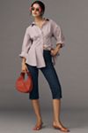 Maeve Long-Sleeve Waisted Buttondown Shirt