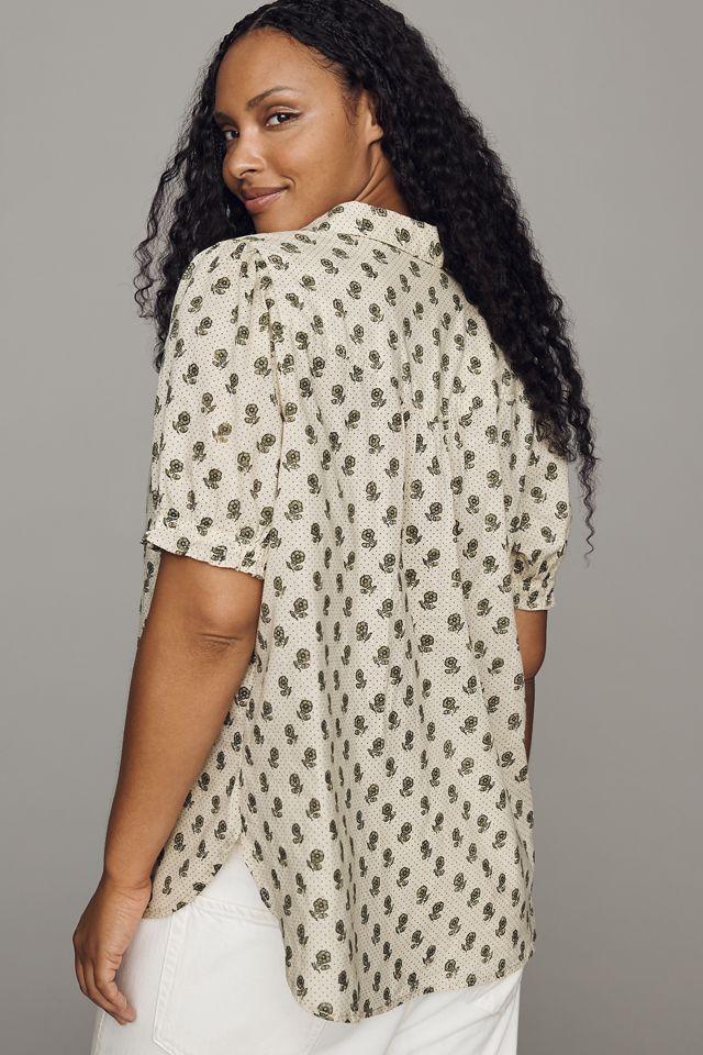 Pilcro Aly Puff-Sleeve Blouse | Anthropologie