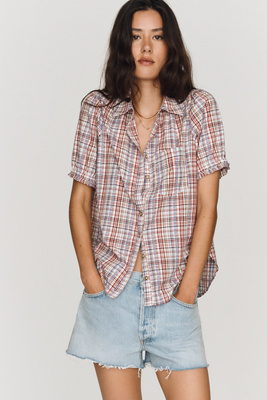 The Aly Puff-Sleeve Blouse by Pilcro