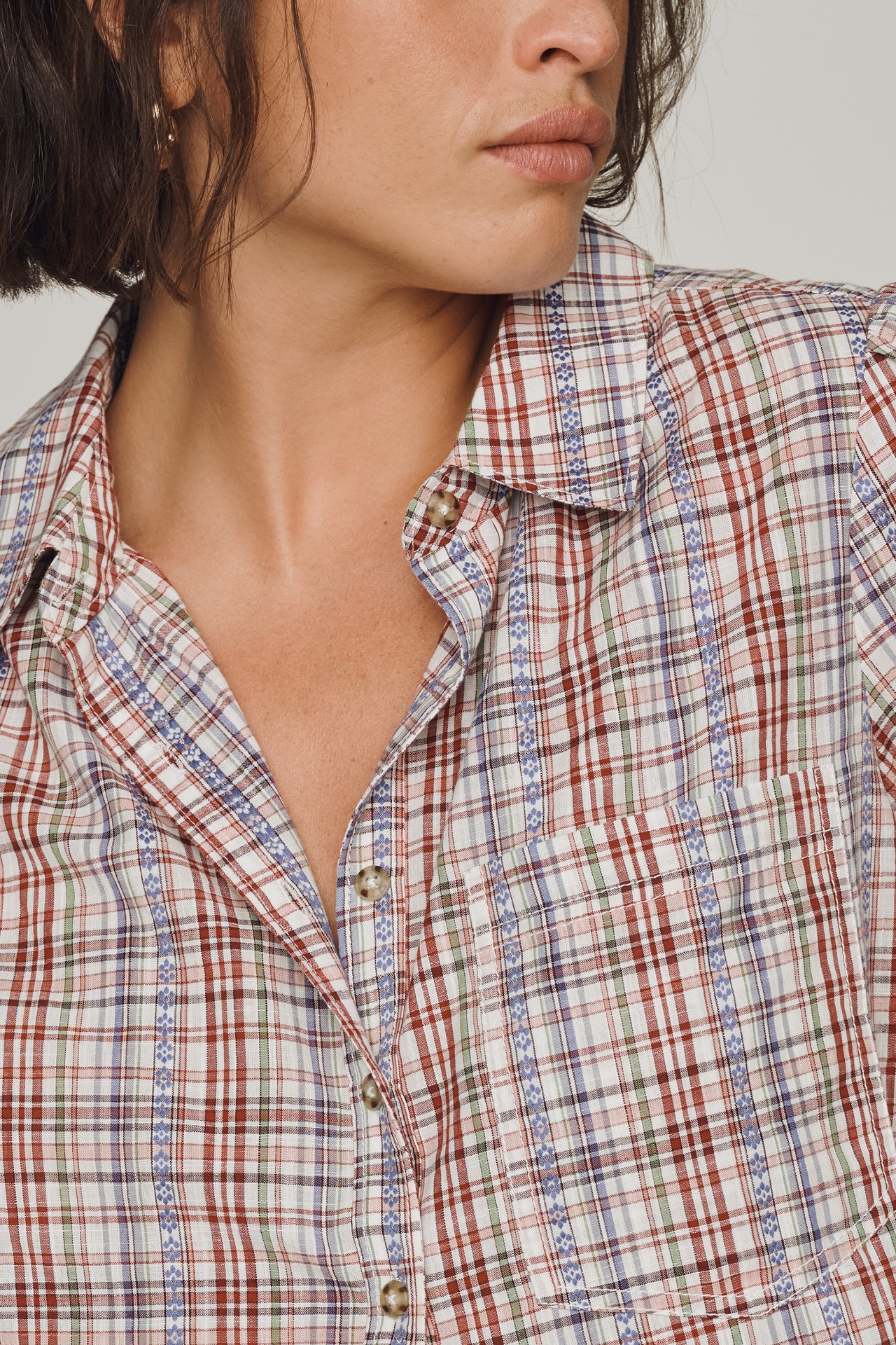 Pilcro Aly Puff-Sleeve Blouse