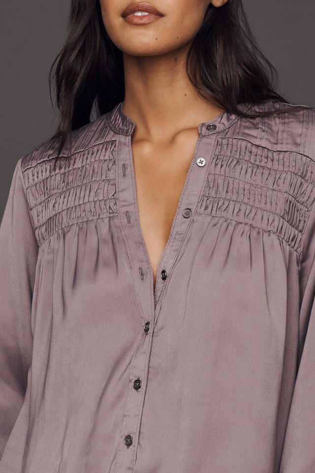 Pilcro Seidiges Hemd mit Smokarbeit #2