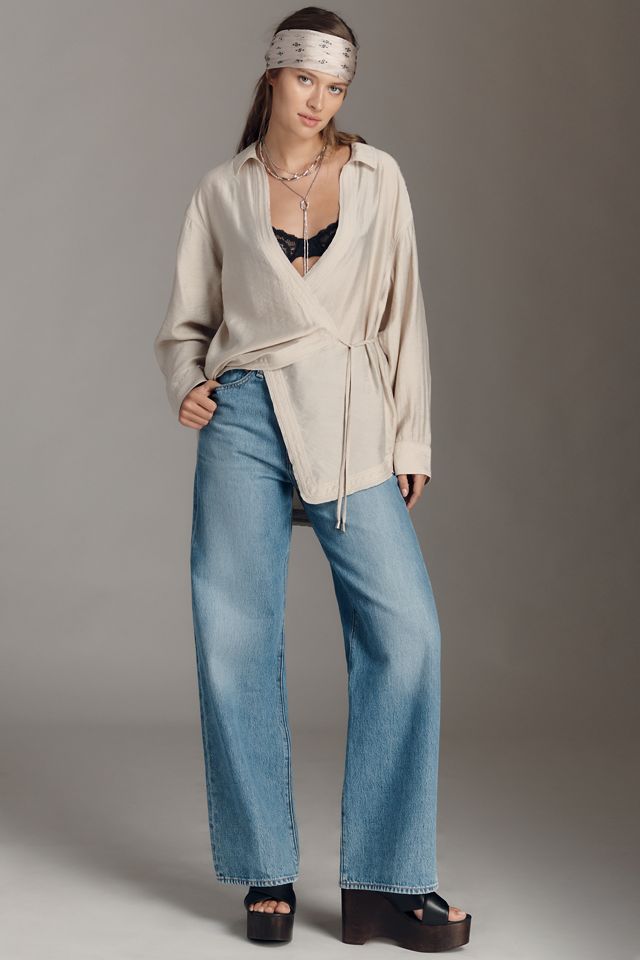 Pilcro Wrapped V-Neck Blouse #2
