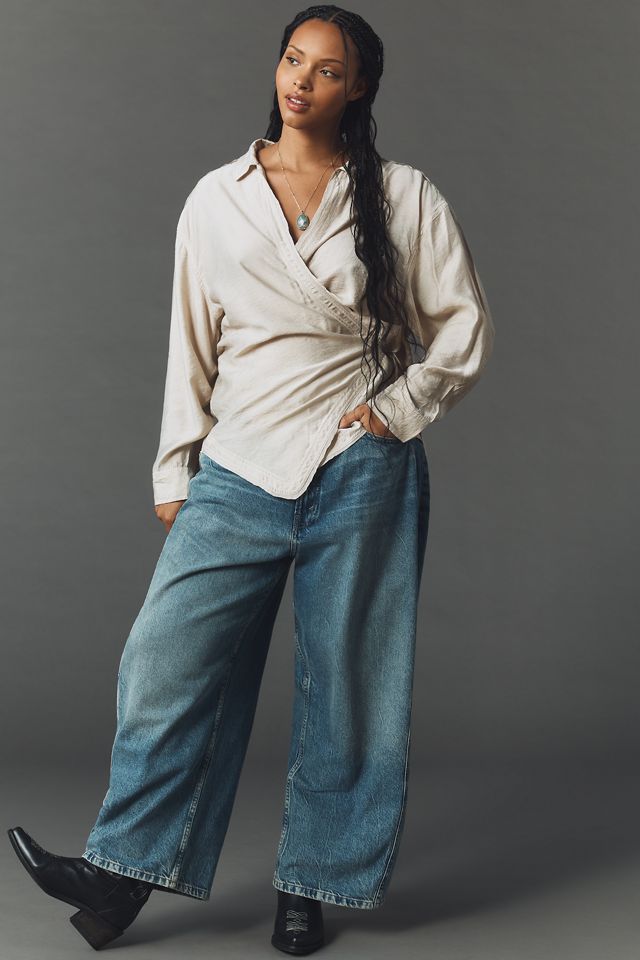 Pilcro Wrapped V-Neck Blouse #5