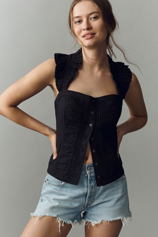 Pilcro Sleeveless Structured Blouse #1