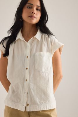 Camicia Trasparente a Maniche Corte Pilcro