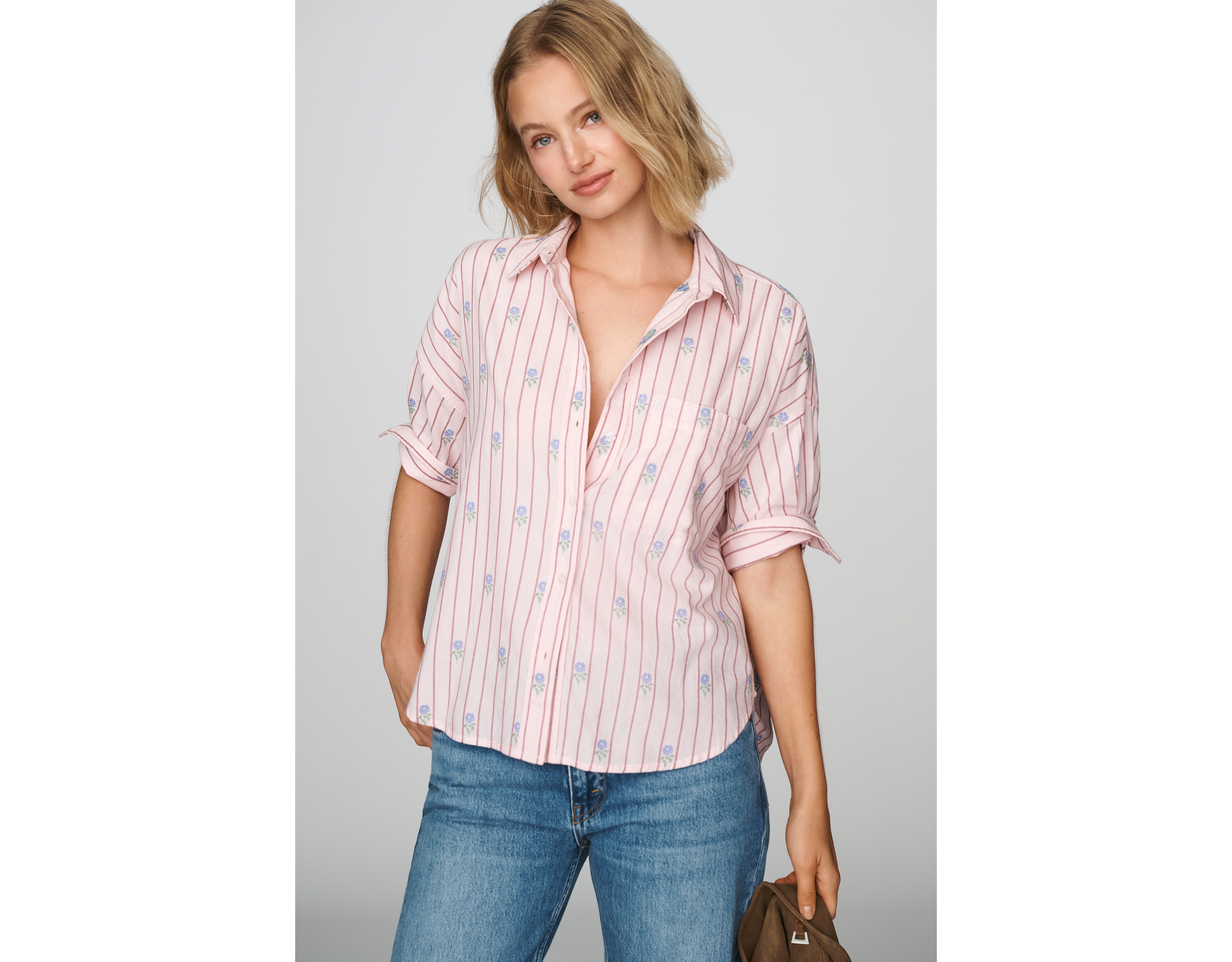 Maeve Mabel Boxy Oxford Shirt