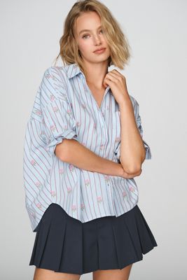 Maeve Mabel Boxy Oxford Shirt