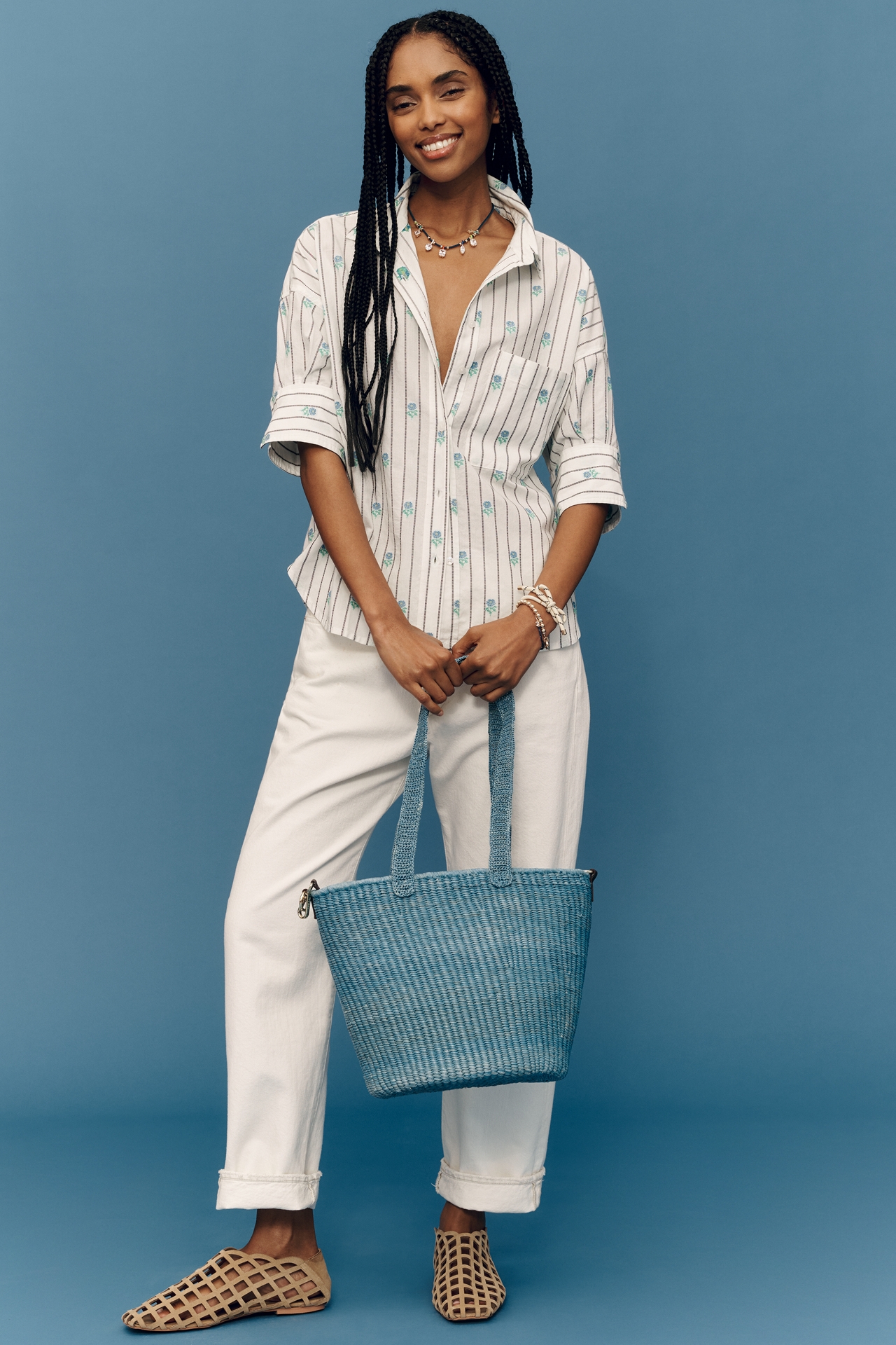 The Mabel Boxy Oxford Shirt by Maeve