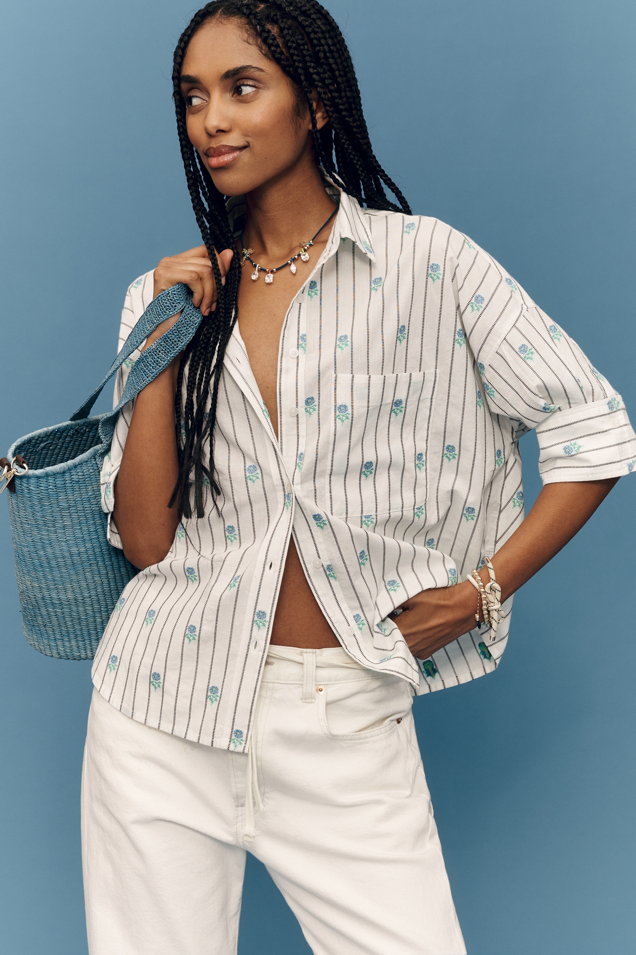 The Mabel Boxy Oxford Shirt by Maeve