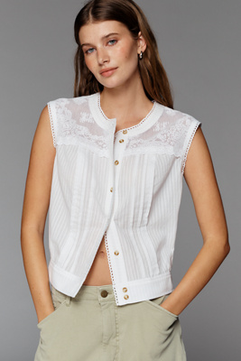 Cotton Lace Muscle Top