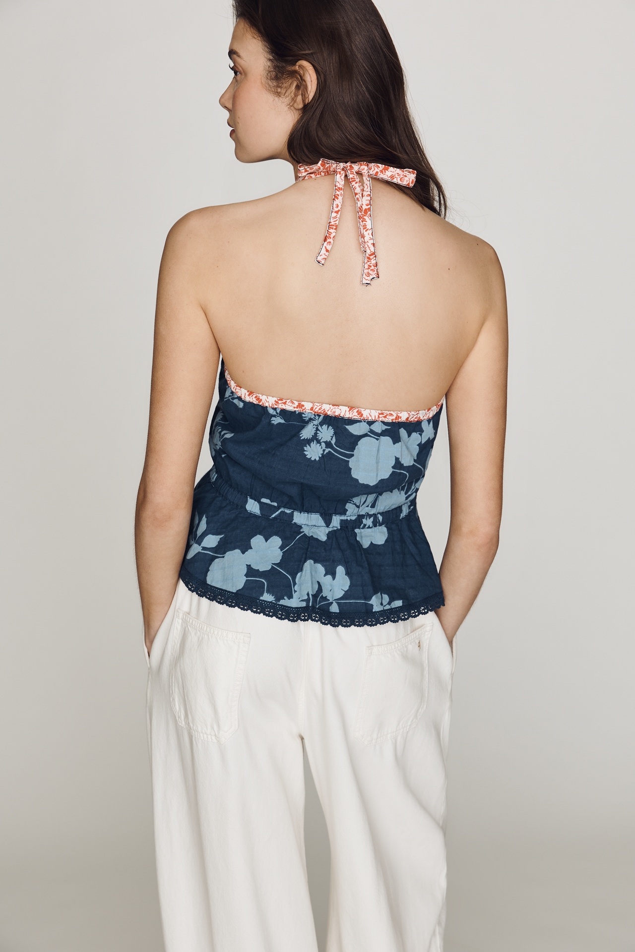 Pilcro Waisted Halter Top