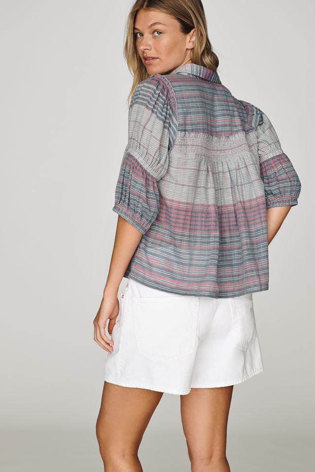 Pilcro Evelyn 100% Cotton Puff-Sleeve Blouse #2