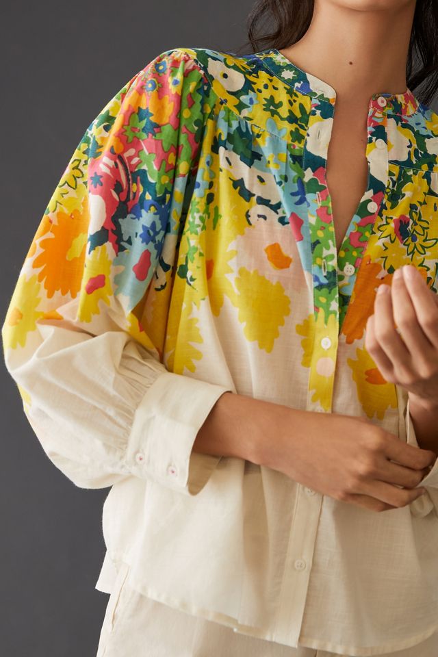 Sarah Campbell for Anthropologie Floral Blouse | Anthropologie