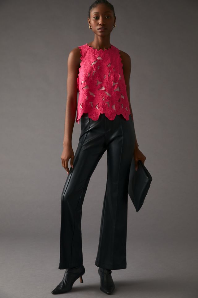 By Anthropologie Sleeveless Cutwork Top #2