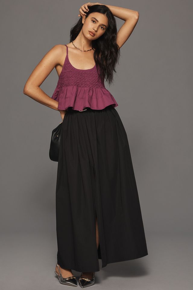 By Anthropologie Smocked Swing Tank #2