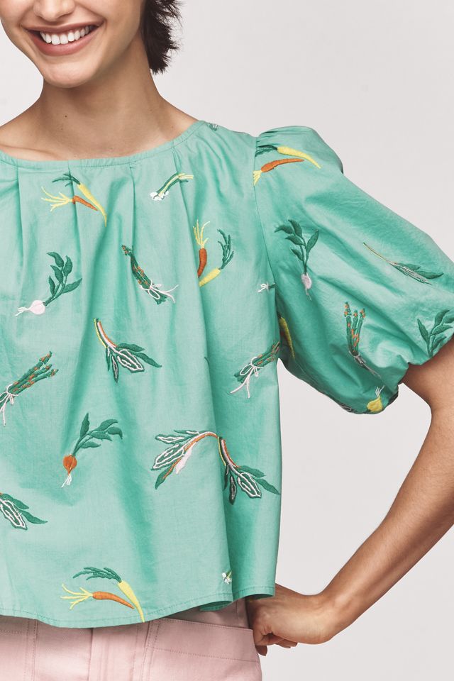 Maeve Bow-Back Swing Blouse #3