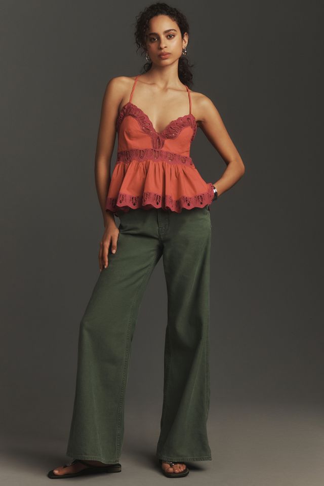 By Anthropologie Crafted Lace Babydoll Cami #2