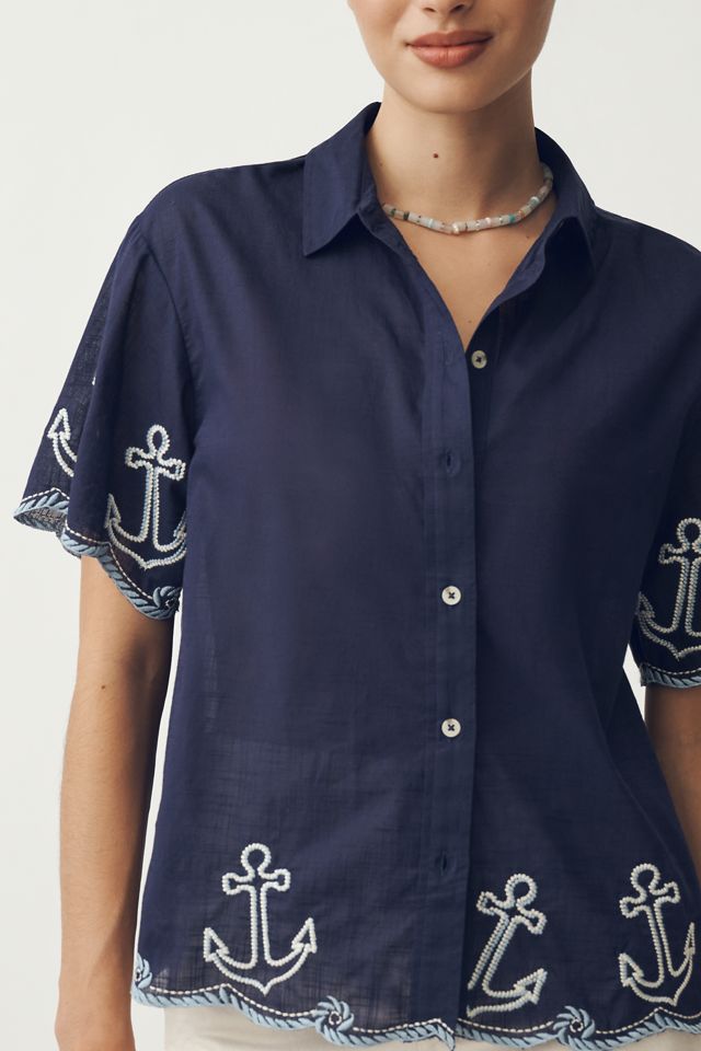 La Chemise de Surf Henrietta Buttondown par Maeve #2