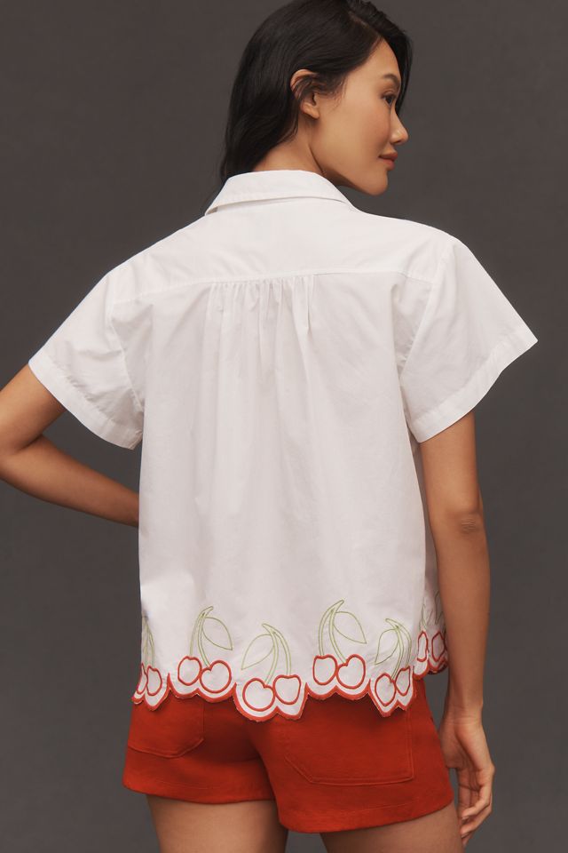 The Henrietta Buttondown Surf Shirt by Maeve: Cherry Edition #2