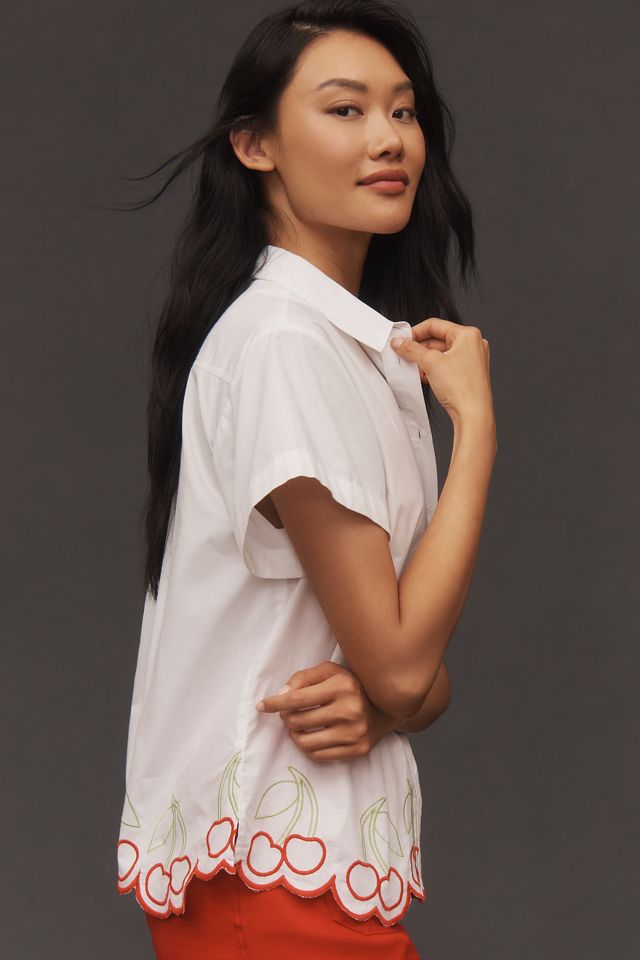 The Henrietta Buttondown Surf Shirt by Maeve: Cherry Edition #4