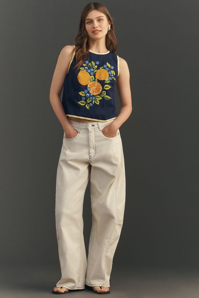 Maeve Embroidered Shell Tank #3