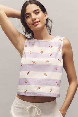 Icon Cropped Cotton Tank Top
