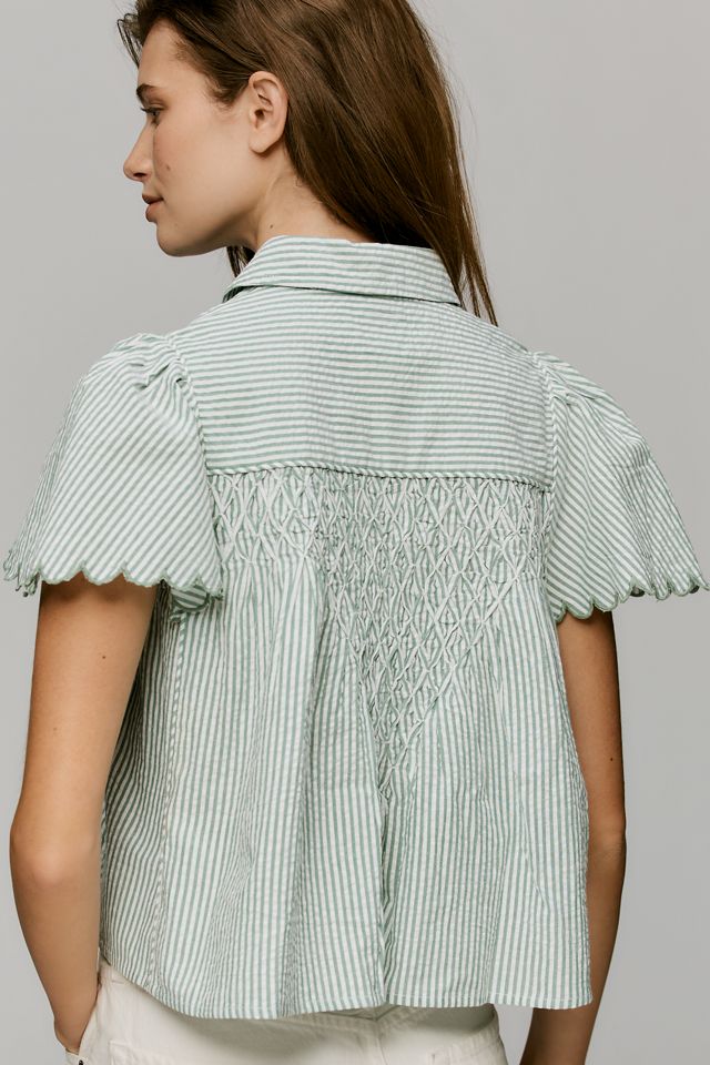 Maeve Cotton Scalloped Swing Top #1