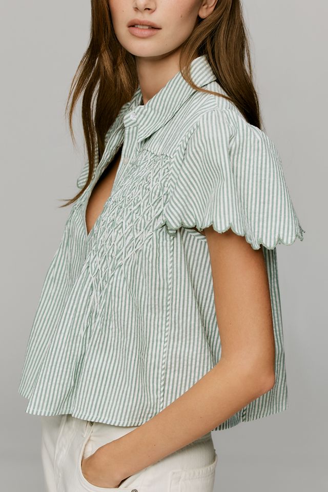 Maeve Cotton Scalloped Swing Top #3