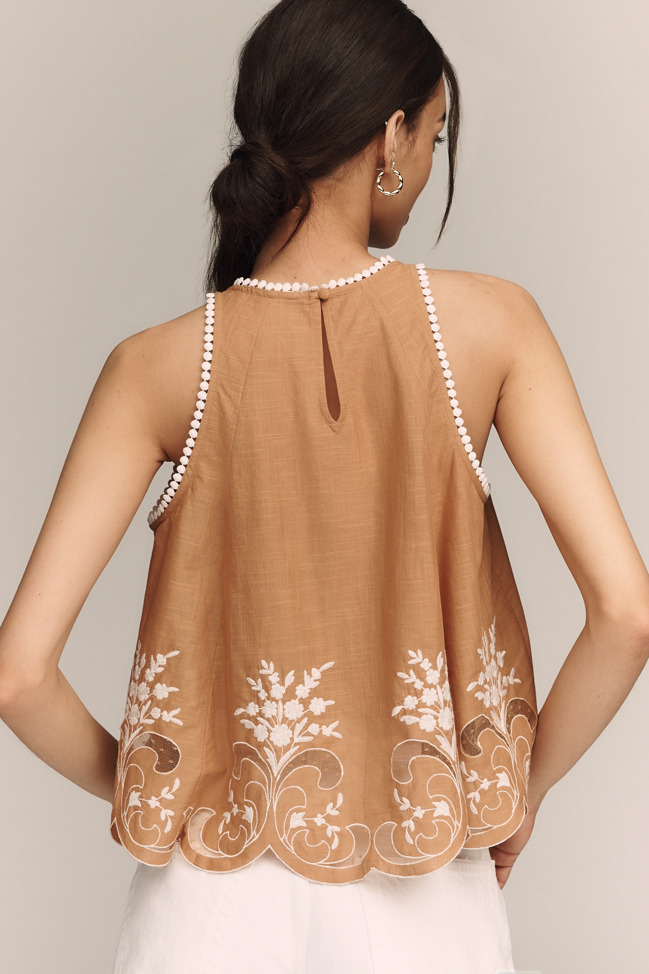 By Anthropologie Cotton Swing Tank