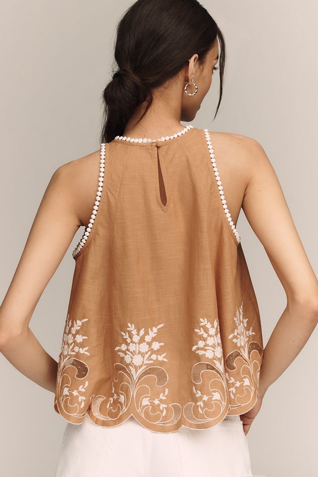 By Anthropologie 100% Cotton Swing Tank #2