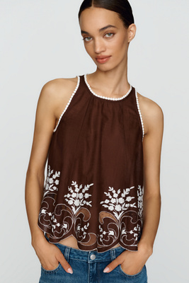 By Anthropologie 100% Cotton Swing Tank by Anthropologie