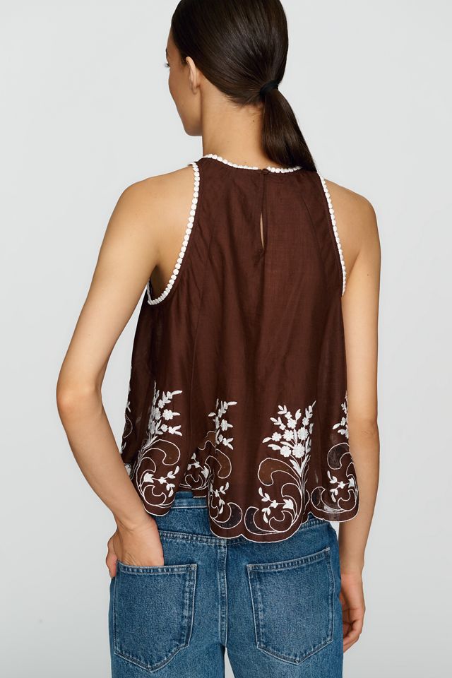 By Anthropologie 100% Cotton Swing Tank #1