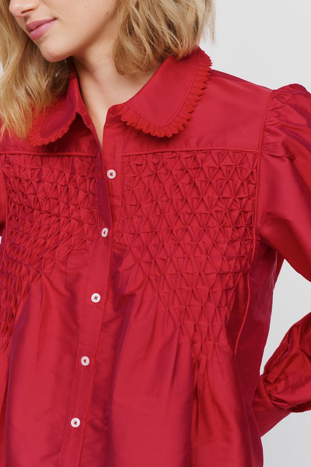 Blusa con Mangas Abullonadas Fruncidas Maeve #3