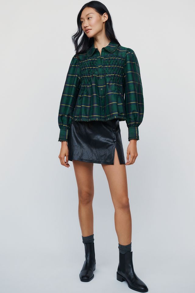 Maeve Smocked Puff Sleeve Blouse #3