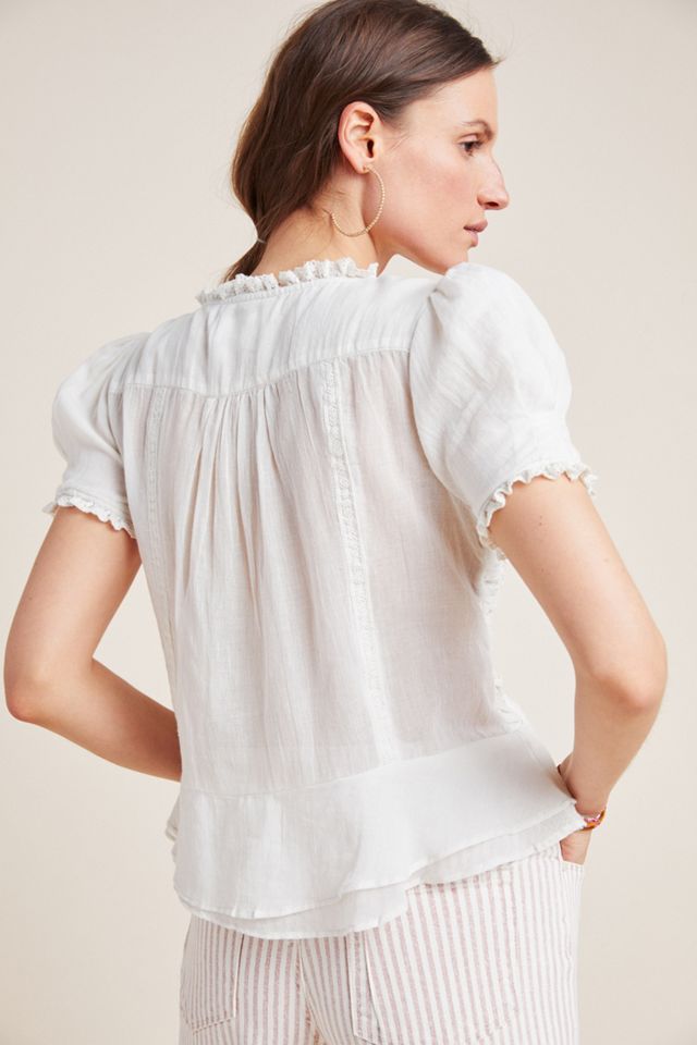 Smocked Gauze Blouse #2