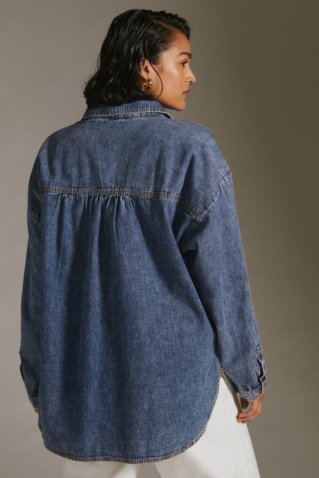 Long-Sleeve Denim Shirt #7