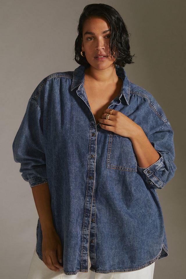 Long-Sleeve Denim Shirt #10