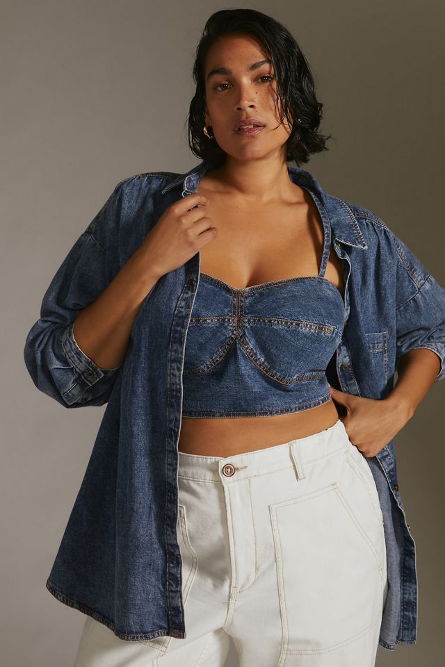 Long-Sleeve Denim Shirt #6