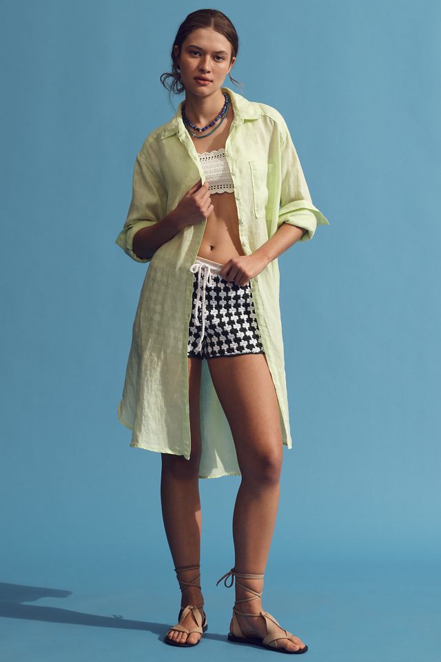 Relaxed Buttondown Linen Tunic #1