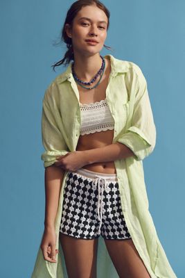 Relaxed Buttondown Linen Tunic