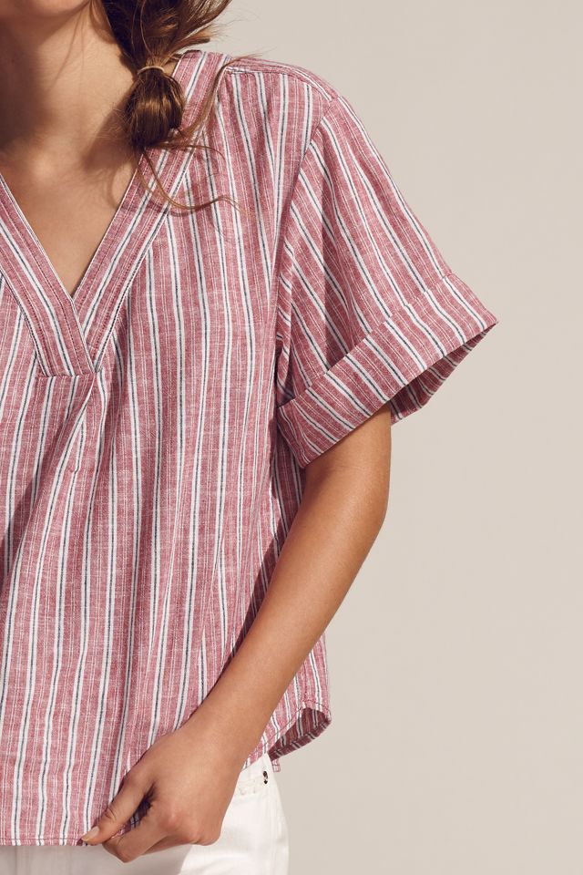 Pilcro Linen Henley Surf Shirt #3