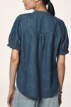 Aly Puff-Sleeve Blouse by Pilcro: Chambray Edition
