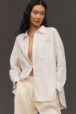 The Bennet Buttondown Shirt by Maeve: Linen Edition