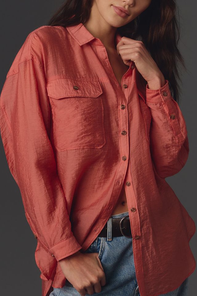 By Anthropologie Sheer Buttondown Shirt #2