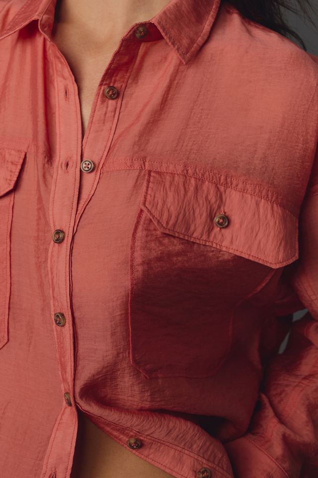 By Anthropologie Sheer Buttondown Shirt #4
