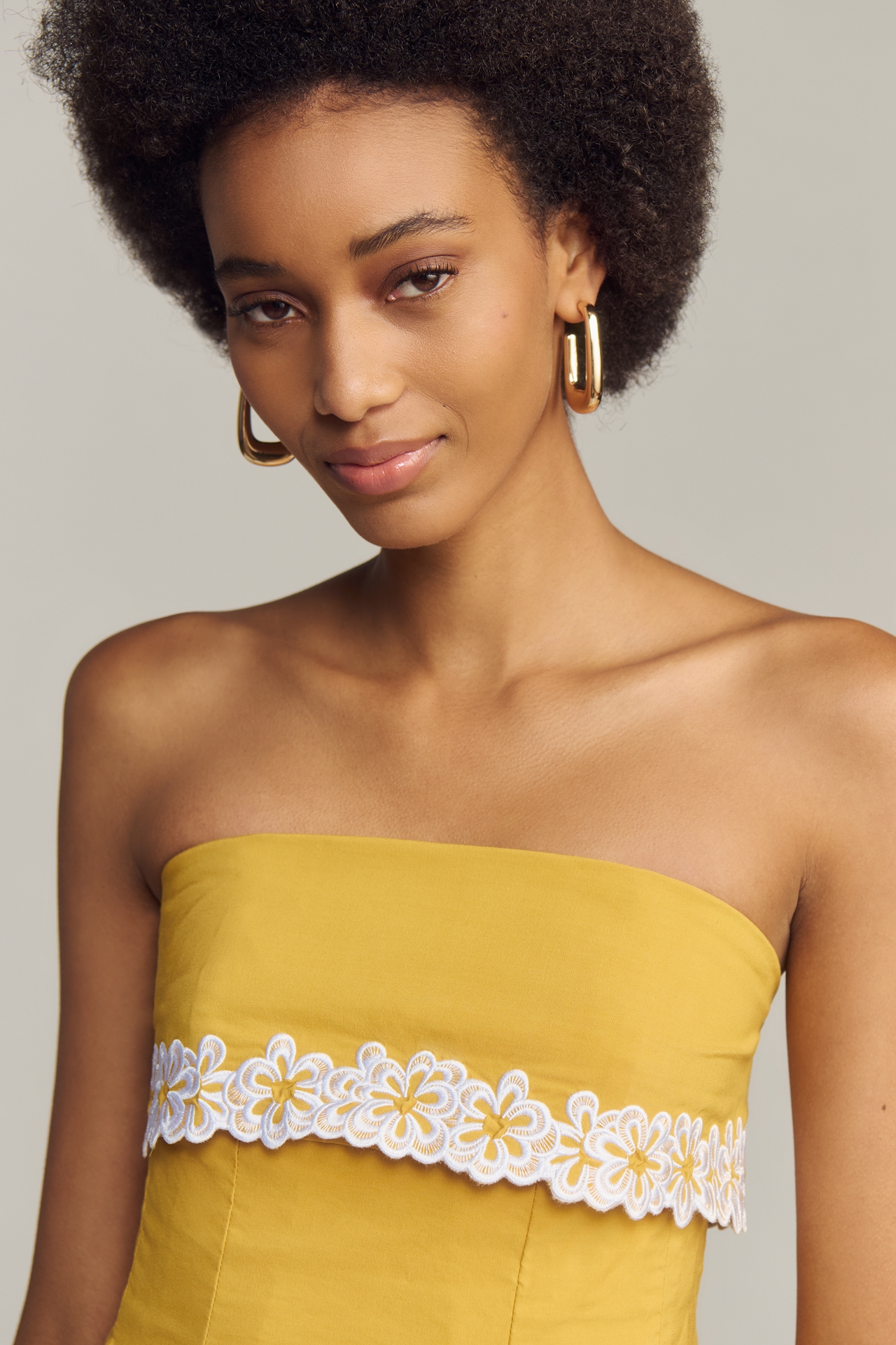 Maeve Strapless Foldover Structured Top