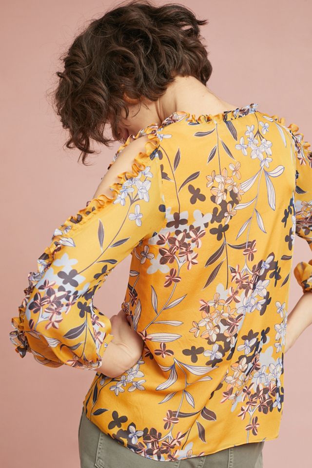 Shoshanna Silk Floral Blouse #3